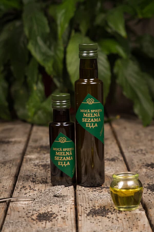 Mucā spiesta Melnā sezama eļļa 100ml